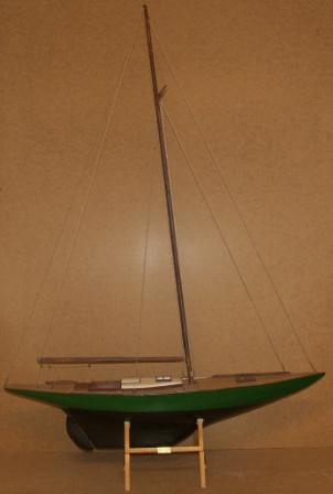 20th century built model depicting the Royal Norwegian Yacht SIRA, built 1937and designed by Johan Anker. Scale 1:20. Incl original part saved during SIRAS restauration. 