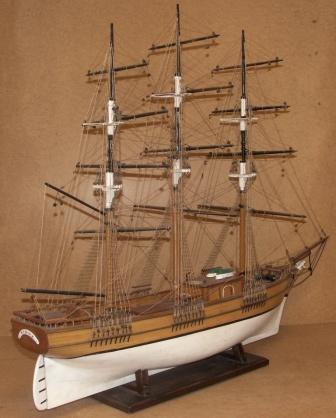 Early 20th century sailor-made model depicting the full-rigged ship DIANA.