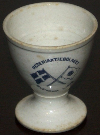 Mid 20th century egg cup from Rederiaktiebolaget Svenska Lloyd (Swedish Lloyd).