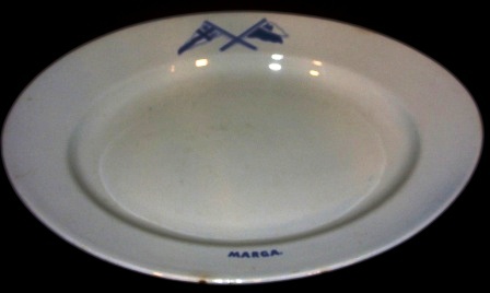 Plate from Swedish GKSS Sailing Yacht MARGA