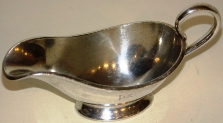 Silver-plated gravy bowl (10cl) from the Swedish shipping company Johnson Line.