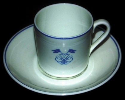 Johnson Line Coffee Cup with Plate 