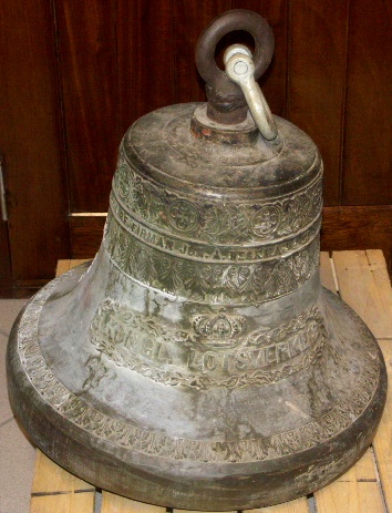 Early 20th century bronze sound buoy bell. Dated 1902 and casted by "Firman Joh. A. Beckman & Co Stockholm." With inscriptions Ljunggrens Verkstad Christianstad. 
