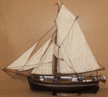 20th century built model depicting the Norwegian sloop MATHILDE of Bergen. 