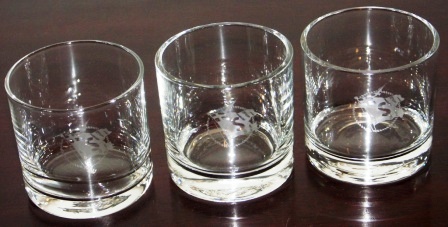 Whiskey glasses from the Swedish shipping company SVEA