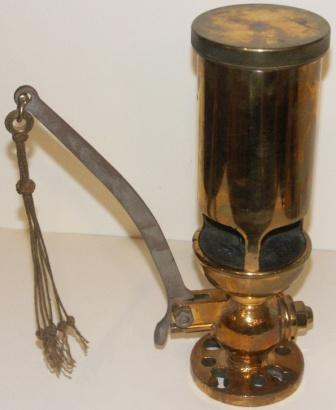 Early 20th century steam whistle made of brass. No 1341. 