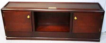Sideboard in mahogany from the Italian tanker M/C L. Orlando. 2 doors/3 compartments. 