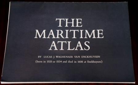 "The Maritime Atlas", folder incl 13 charts published by VEB Deutfracht/Seereederei Rostock GDR. Based on 16th century originals by Lucas J. Waghenaer van Enckhuysen. 