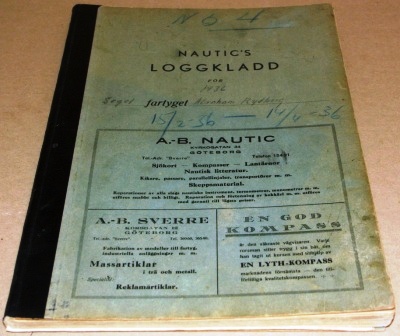 Abraham Rydberg, Log Book