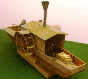 20th century built model depicting the 19th century paddle steamer SUMPADORIA, in use as a tug-boat between 1860-1930