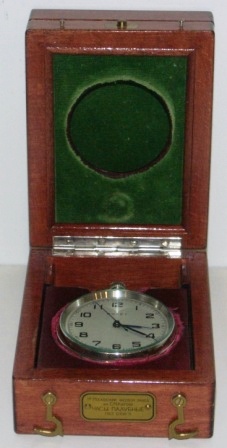 20th century deck officers watch made in CCCP (USSR). In original wooden box. 