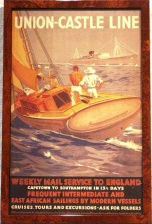 Union-Castle Line "Weekly Mail Service to England"