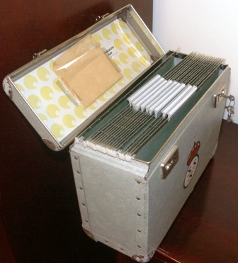 1940's/1950' archives case from the Royal Swedish Yacht Club KSSS