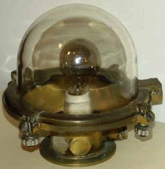 20th century electrified ceiling lamp made of brass