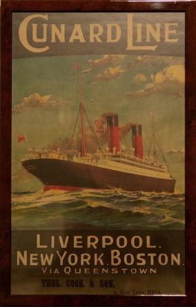 Depicting Caronia of Liverpool, Cunard Line