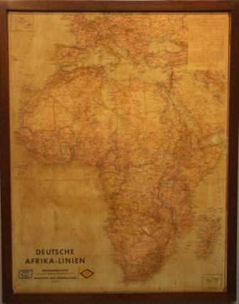 "Deutsche Afrika-Linien" shipping company map
