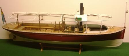 20th century built model depicting the 19th century steamboat ferry FANNY