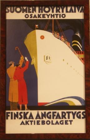 Finnish shipping company F.Å.A. (Finska Ångfartygs Aktiebolaget) / Suomen Höyrylaiva Osakeyhtiö poster. 