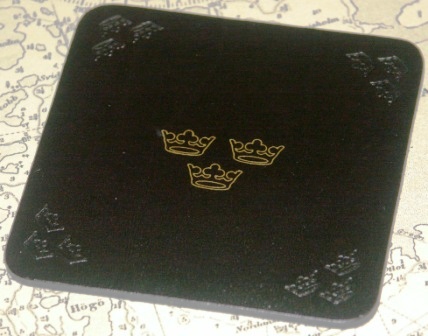 Glass Pads / Coaster with the Royal Three Crowns