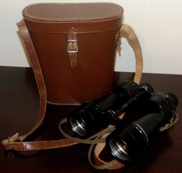 1938 British binocular as used by the Navy. Made by Ross - London, MKIIx7 No 402. Incl original leather case. 