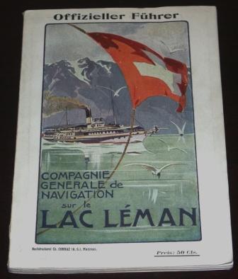 Late 19th/early 20th century Swiss travel guide published by the shipping company "Compagnie Generale de Navigation". 94 pages. 