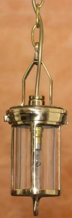20th century electrified brass signal lamp. 