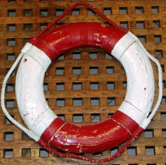 20th century lifebuoy from a private yacht