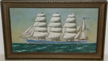 Swedish four-masted barque MAGDA-Göteborg, Capt. Adolf Hägglund.
