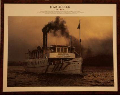 Depicting the Swedish passenger-steamer MARIEFRED, built in 1903
