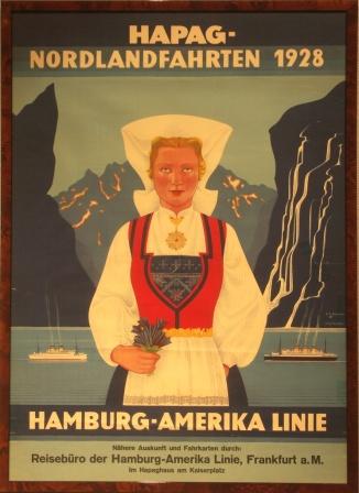 Hapag-Nordlandfahrten 1928. Hamburg-Amerika Linie. 