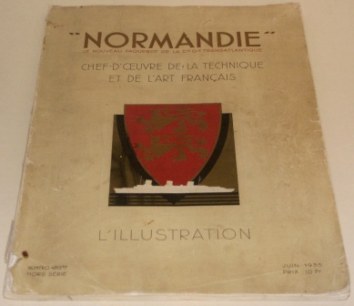 Le Paquebot NORMANDIE of the French Line/Cie Générale Transatlantique. Rich in illustrations and incl documentary facts.