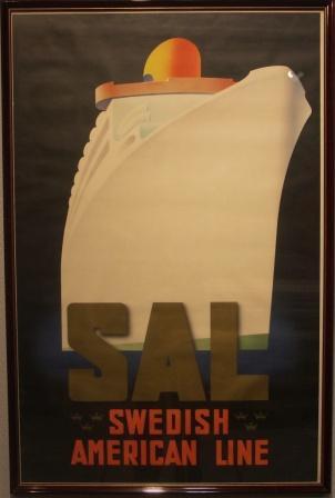 Swedish American Line (SAL) poster