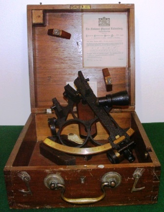 Late 19 th century sextant in original mahogany case. Made by D. Shackman & Sons, London & Chesham. Examined 1944 by the National Physical Laboratory in Teddington. Cleaned and adjusted 1962 by Kishi Keiki Seisakusho Co. Ltd. in Kobe. Circle frame, brass scale, one telescope and one sun-filter.