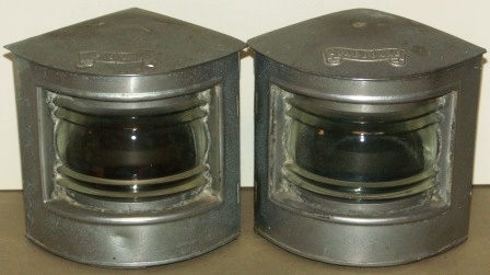 Port and starboard, made by the Boats' Fittings Company Marine Engineers Bristol.