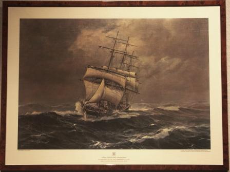 German full-rigged vessel TERPSICHORE, built 1833 in Liverpool U.K. 