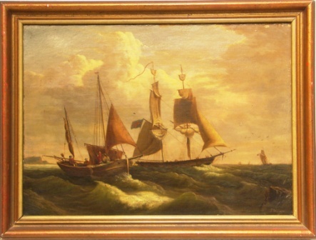 British sailing vessels in coastal waters